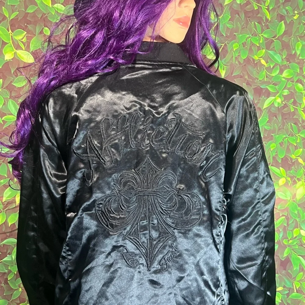 Affliction Women’s Premium Flex Satin Jacket - Picture 14 of 16